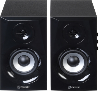 Акустическая система OKLICK OK-166 (2x20W, bluetooth, питание от сети 220B) черный