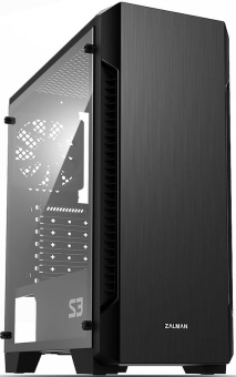 Корпус Zalman S3 (Miditower, 189x451x412мм, ATX, без БП) Black