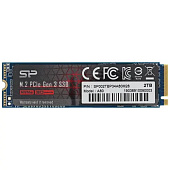 Накопитель SSD M.2 2Tb Silicon Power A80 (PCI-E 3.0 x4, 3400/3000 Мбайт/сек)