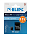 Карта памяти microSD 128Gb PHILIPS microSDHC Class 10 + SD адаптер