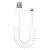 Кабель витой USB-A - Lightning, 1.5м, Deppa, витой, белый