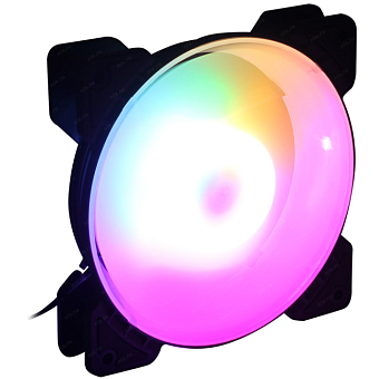 Вентилятор для корпуса 120mm Powercase M6-12-LED 3-Pin+Molex, 1100 об/мин, FRGB, Black