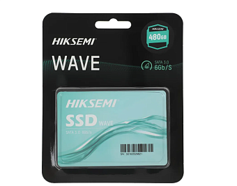 Накопитель SSD SATA .480Gb HIKVision Wave(S) Series (3D TLC, 550/470 Мбайт/сек)