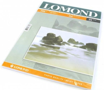 Бумага Lomond [A4] матовая 2х сторонняя, 200гр/м2, 25л