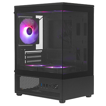Корпус XASTRA Q300M 5ARGB mATX чёрный