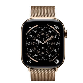Смарт-часы Apple Watch Series 11 42mm Titanium Milanese Loop Gold