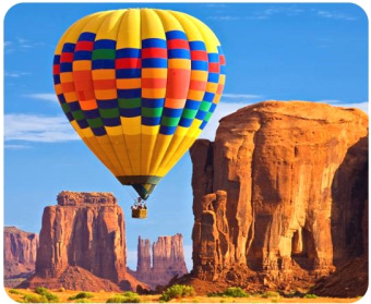 Коврик для мыши BURO [BU-S48035] Аэростат, 200x200x1.5мм, резина, нескользящая основа