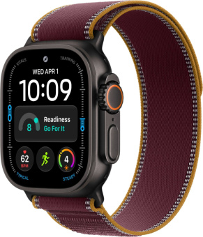 Смарт-часы Apple Watch Ultra 4 49mm Black Titanium Trail Loop Burgundy