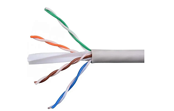 Кабель витая пара внутренний 4 пары кат.6 UTP (305м) медный Cablexpert серый