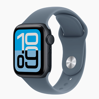 Смарт-часы Apple Watch SE 2025 44mm Sport Band Midnight (темнаяч ночь)