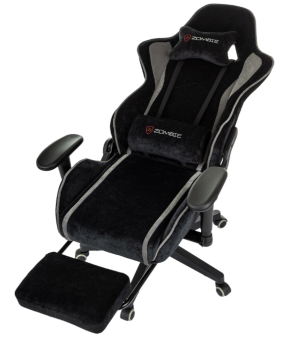 Кресло Zombie DRIFT (ткань, мех. качания, крест. пластик, до 120 кг) Черно-серый