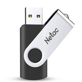 Флешка .64Gb Netac U505 USB2.0 металлическая поворотная крышка