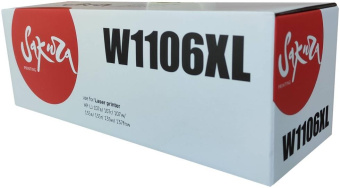 Картридж лазерный Sakura  SAW1106XL (W1106XL) для HP LaserJet 107a,107r,107w,135a,135r,135w,137fnw, черный