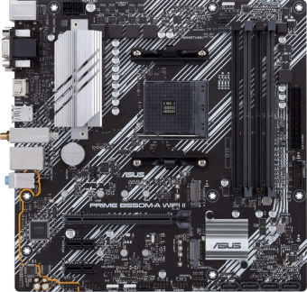 Материнская плата Socket AM4 ASUS PRIME B550M-A WIFI II (B550) 4*DDR4 HDMI DVI VGA mATX