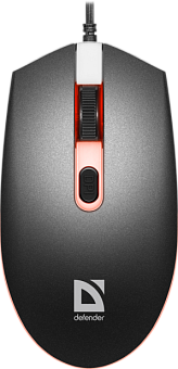 Мышь проводная Defender Dot MB-986 7цветов 4D 1000-1600dpi Black