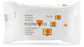 Салфетки KONOOS KSN-15 Салфетки для экранов 15шт.