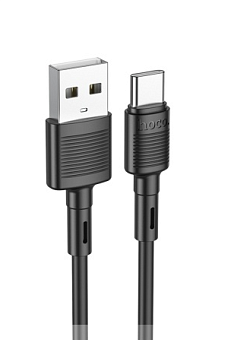 Кабель USB-C < - > USB-C, 1.0м, Hoco X83 60W, черный