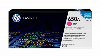 Картридж лазерный HP 650A (CE273A) для HP CP5525, 15000 стр. пурпурный