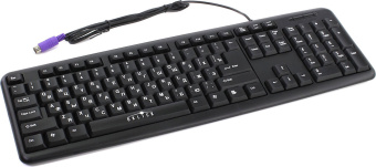 Клавиатура проводная Oklick 180M PS/2 Black