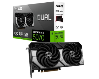 Видеокарта 12Gb ASUS DUAL-RTX5070-O12G (RTX5070) GDDR7 192bit HDMI DP