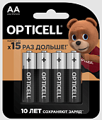 Элемент питания AA, 1.5V,  4шт, OPTICELL BASIC