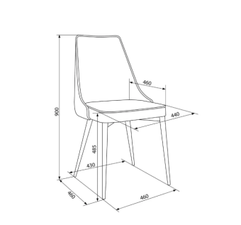 Кресло Бюрократ CH-K4 т.серый Holland 18 металл черный на ножках