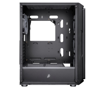 Корпус 1STPLAYER XF-BK-4F7 ARGB ATX Black
