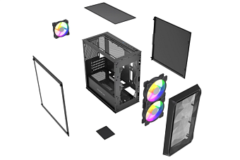 Корпус Powercase Mistral Micro A3B ARGB V2 mATX чёрный