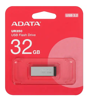 Флешка .32Gb ADATA UR350 USB 3.2 (металлический корпус) черный