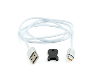 Кабель магнитный USB-A - Lightning, 1.0м, Cablexpert, алюминиевые разъемы, коробка