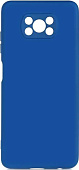 Чехол для смартфона Poco X3 Pro - DF poOriginal-02 cиликоновый с микрофиброй черный