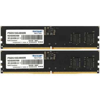 Модуль памяти DDR5 16Gb 4800MHz Patriot Signature Line (Kit of 2)