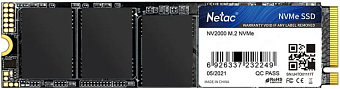 Накопитель SSD M.2 1Tb Netac NV2000 (PCI-E 3.0 x4, 2500/2100 Мбайт/сек)