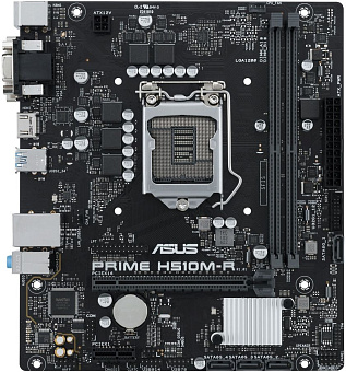 Материнская плата Socket-1200 ASUS PRIME H510M-R-SI (H510) 2*DDR4 1*PCI-Ex16 1*PCI-Ex1 4*SATA HDMI DVI VGA mATX