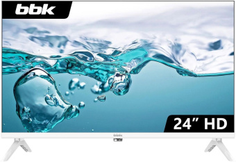 Телевизор 24" BBK 24LEM-1045/TS2C (W) LED HD белый
