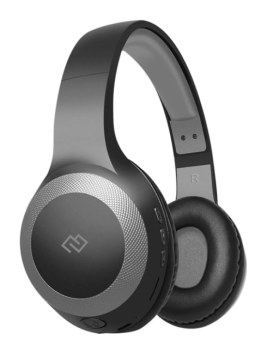 Наушники беспроводные Digma BT-15 Bluetooth, черный/серый
