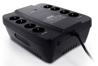 ИБП Powercom Spider SPD-1000N 1000 ВА (8 х Euro розеток: 4 с резервным питанием, 4 с фильтрацией)