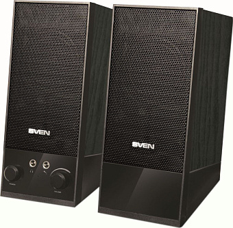 Акустическая система SVEN SPS-604 дерево, черный (2x2W, USB)