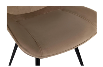 Кресло Бюрократ CH-K2_4 комплект 4шт св.коричневый Holland 65 металл черный на ножках