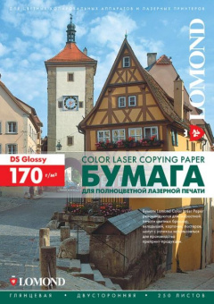 Бумага Lomond [A4] глянцевая 2х сторонняя, (для лазерной печати), 170 г/м2, 250л