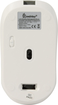 Мышь беспроводная Smartbuy ONE 344CAG Wireless с Li-Ion зарядкой от USB белый