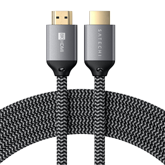 Кабель соединительный HDMI (m) < - > HDMI (m)  2.0м, ver 2.1, Satechi 8K Ultra