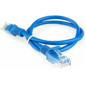 Кабель патч-корд .Patch cord кат.5e  0.5м, Гарнизон, многожильный, синий