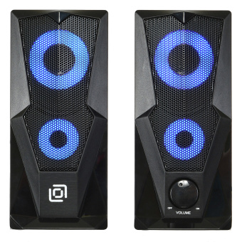 Акустическая система OKLICK OK-127 (2x3W, питание от USB) black