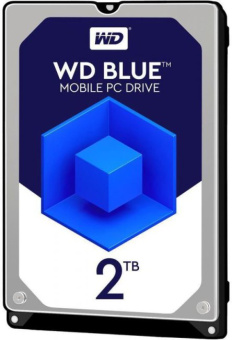 Жесткий диск_2.5" SATA .2Tb WD Blue 5400rpm 128Mb SATA-3
