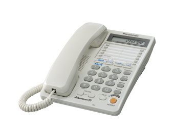 Телефон проводной Panasonic KX-TS 2365 RUW (спикерфон, белый)