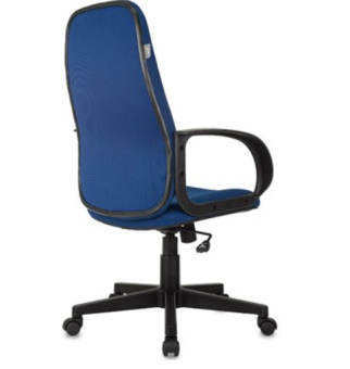 Кресло Бюрократ CH-808AXSN (ткань, мех. качания, крест. пластик, до 120 кг) Синий
