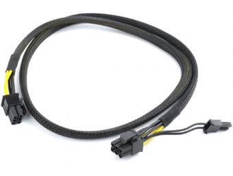 Кабель-удлинитель 6pin PCI-E --> 6+2pin PCI-E - (папа-папа, от БП до видеокарты)