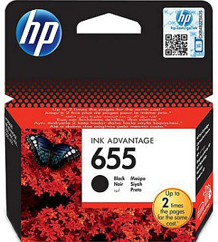 Картридж струйный HP 655 (CZ109AE) для HP DeskJet Ink Advantage 3525/4615/4625/5525/6525, черный