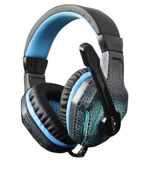 Наушники проводные Oklick HS-L400G Zeus (LED, мониторные закрытые, 20-20 000 Гц, 105дБ, 1.9м, 3.5mm/USB) black